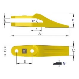 Dientes Monoblock Komatsu